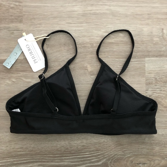 PHURRO Black Bikini Top Size Large - Picture 3 of 7